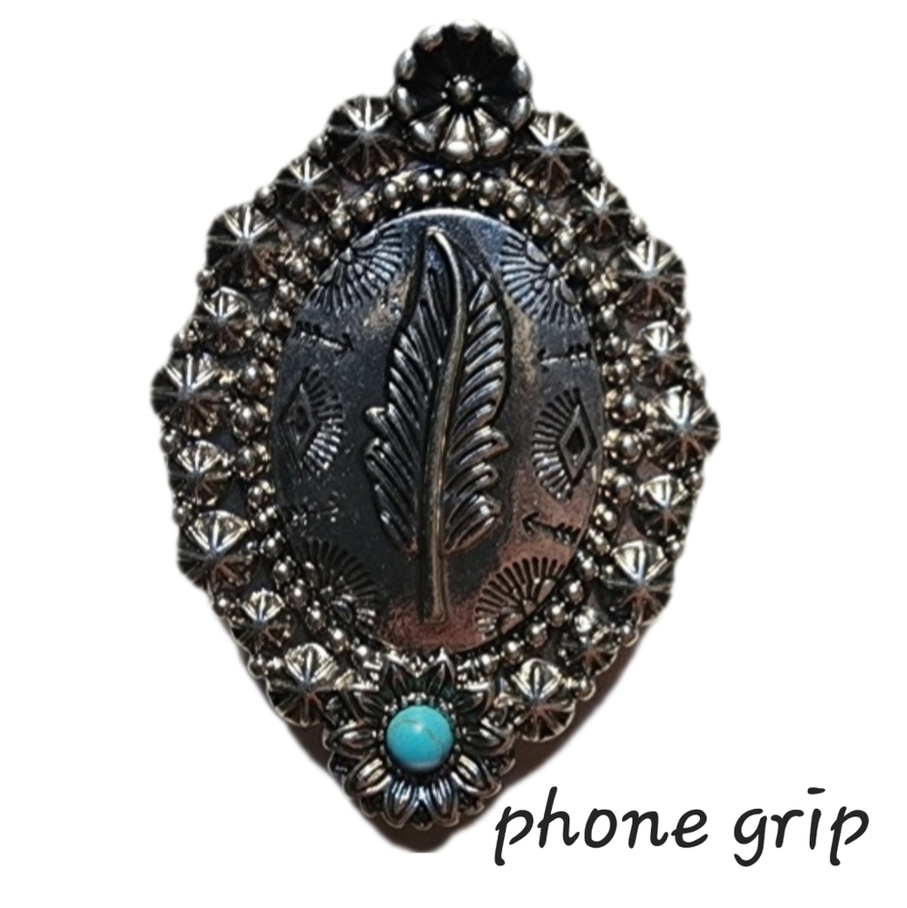 SALE Feather Boho Western Phone Grip